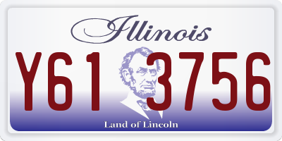 IL license plate Y613756