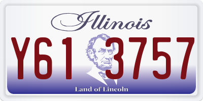 IL license plate Y613757