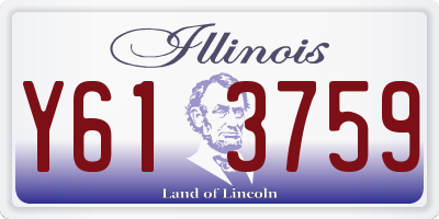 IL license plate Y613759