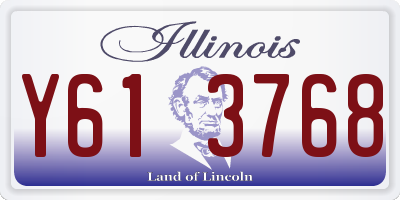 IL license plate Y613768