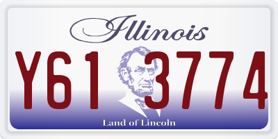 IL license plate Y613774