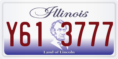 IL license plate Y613777