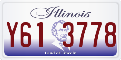 IL license plate Y613778