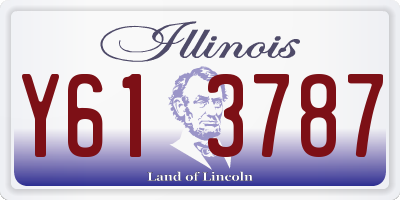 IL license plate Y613787