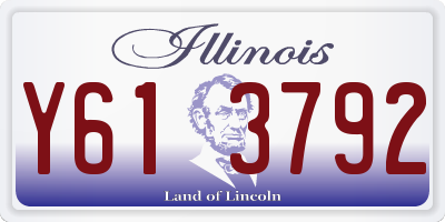 IL license plate Y613792