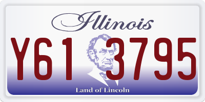IL license plate Y613795