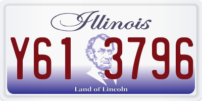 IL license plate Y613796
