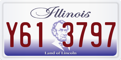IL license plate Y613797