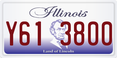 IL license plate Y613800