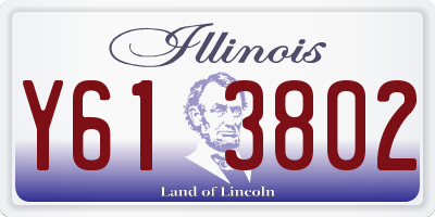IL license plate Y613802