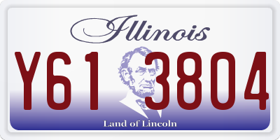 IL license plate Y613804