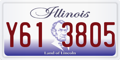 IL license plate Y613805