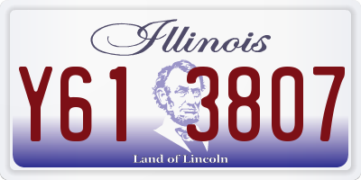 IL license plate Y613807