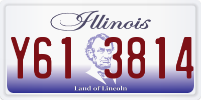 IL license plate Y613814