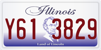 IL license plate Y613829