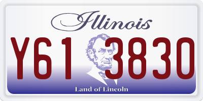 IL license plate Y613830