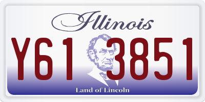 IL license plate Y613851