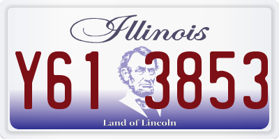IL license plate Y613853