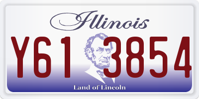 IL license plate Y613854