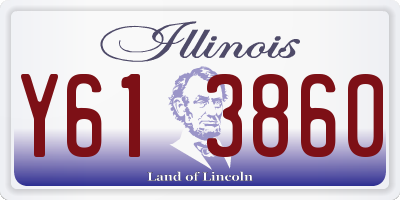 IL license plate Y613860
