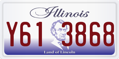 IL license plate Y613868