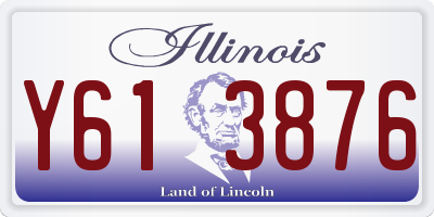 IL license plate Y613876