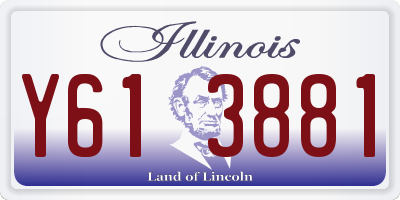 IL license plate Y613881