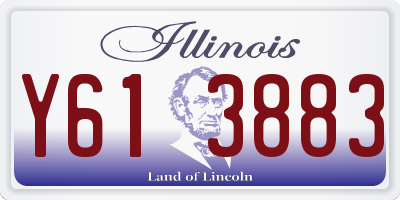 IL license plate Y613883