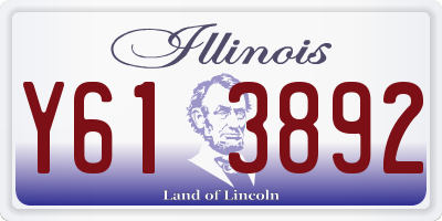 IL license plate Y613892