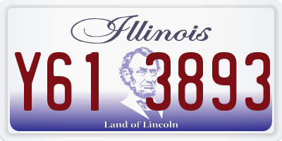IL license plate Y613893