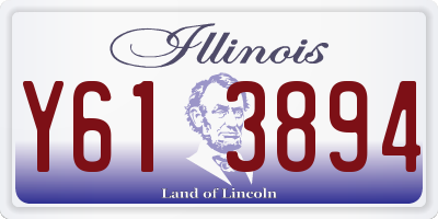 IL license plate Y613894