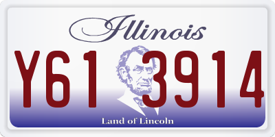 IL license plate Y613914