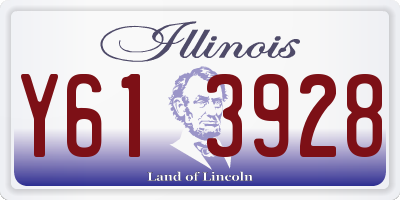 IL license plate Y613928