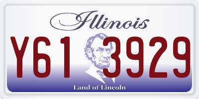 IL license plate Y613929