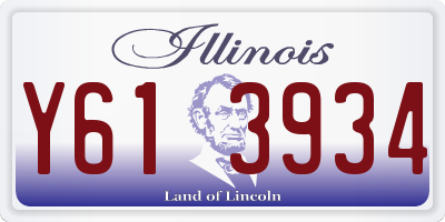 IL license plate Y613934