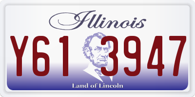 IL license plate Y613947