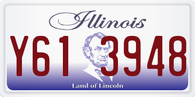 IL license plate Y613948