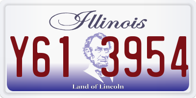 IL license plate Y613954