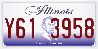 IL license plate Y613958