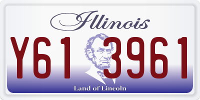 IL license plate Y613961