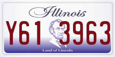 IL license plate Y613963