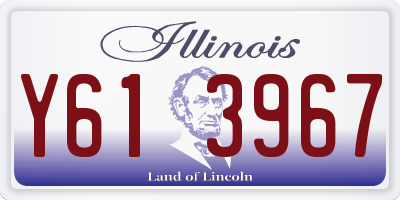 IL license plate Y613967