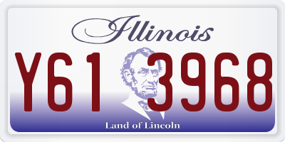 IL license plate Y613968