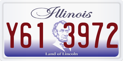 IL license plate Y613972
