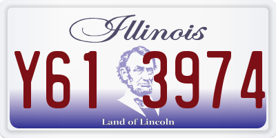 IL license plate Y613974