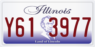 IL license plate Y613977