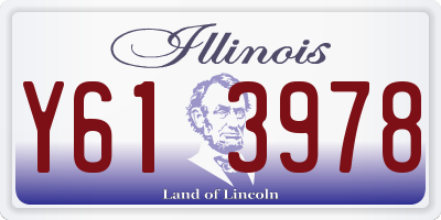 IL license plate Y613978