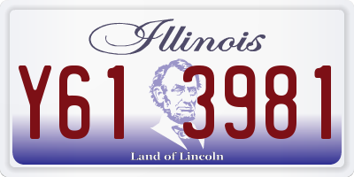 IL license plate Y613981