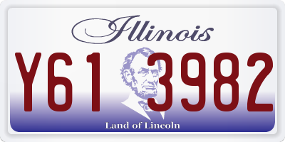 IL license plate Y613982