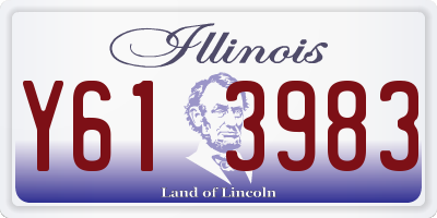 IL license plate Y613983